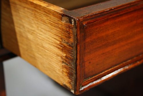 fig 6. Antique Mahogany Pedestal Writing Desk