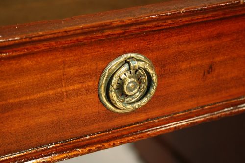 fig 7. Antique Mahogany Pedestal Writing Desk