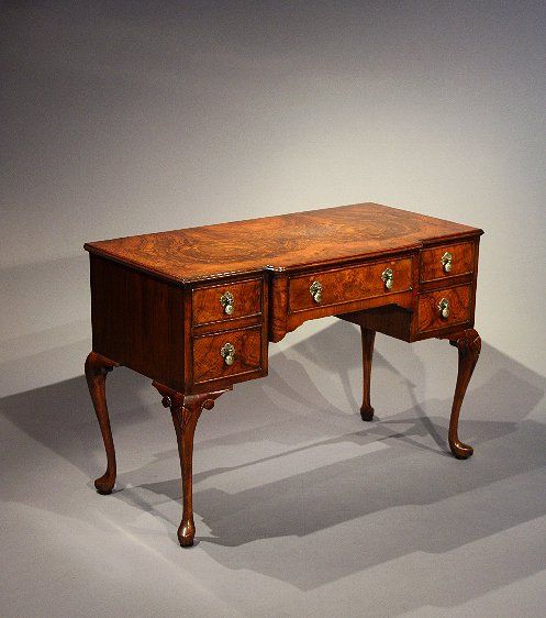 fig 1. Antique Burr Walnut Lowboy