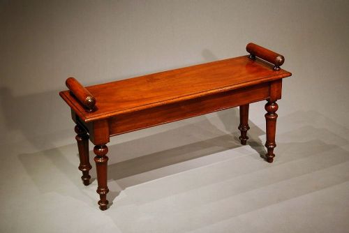 Victorian Mahogany Window Seat