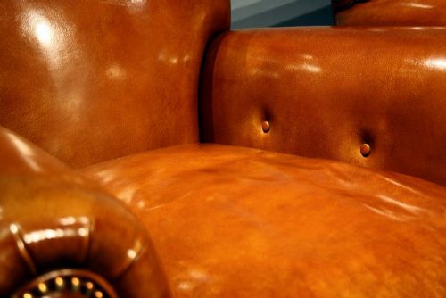 fig 5. A Lovely Pair of Stylish Leather Club Chairs
