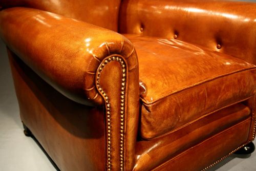 fig 8. A Lovely Pair of Stylish Leather Club Chairs