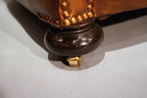 fig 6. A Stylish Pair of 1920's Leather Tub Chairs