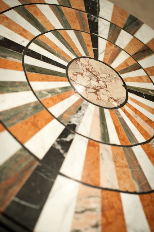 fig 2. 1920's Specimen Marble Table