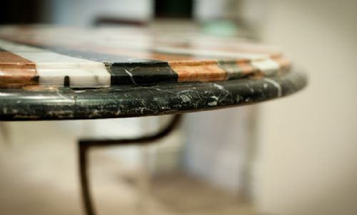 fig 3. 1920's Specimen Marble Table