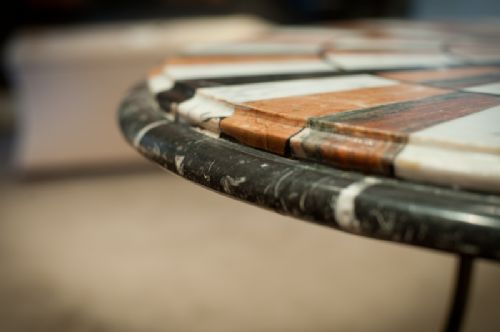 fig 6. 1920's Specimen Marble Table