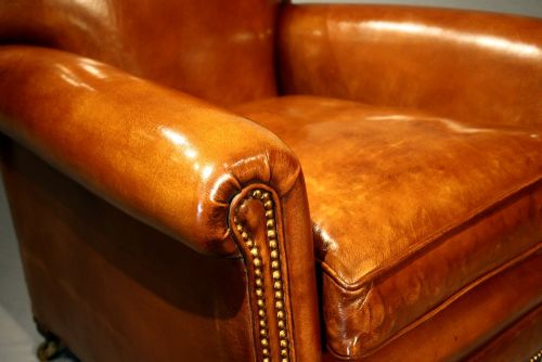 fig 5. Antique Leather Club Armchair