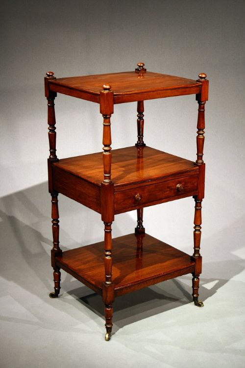 A Early 19th Century Rosewood Three Tier Whatnot 
 
