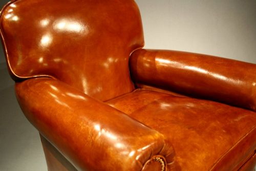 fig 6. A Stylish Pair of Art Deco Leather Club Chair