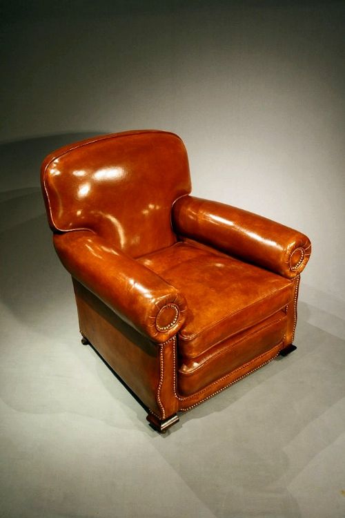 fig 7. A Stylish Pair of Art Deco Leather Club Chair