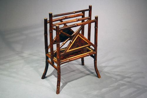 Antique Edwardian Bamboo Canterbury