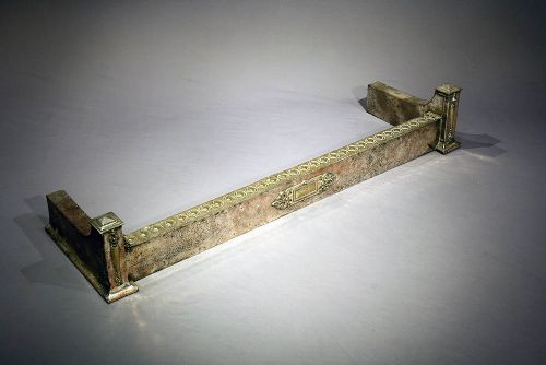 fig 1. Arts and Crafts Steel and Brass Fender