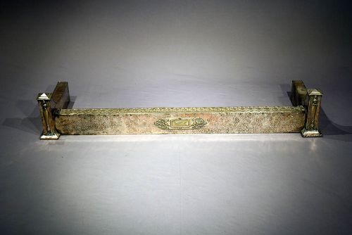 fig 4. Arts and Crafts Steel and Brass Fender