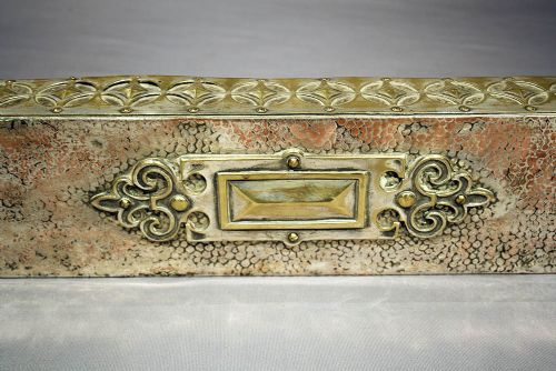 fig 5. Arts and Crafts Steel and Brass Fender