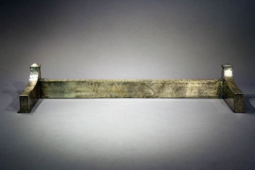 fig 9. Arts and Crafts Steel and Brass Fender