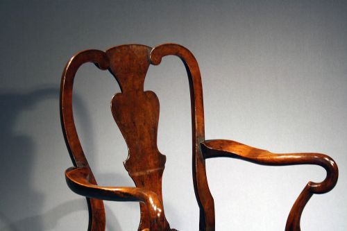 fig 4. Handsome Antique Walnut Armchair