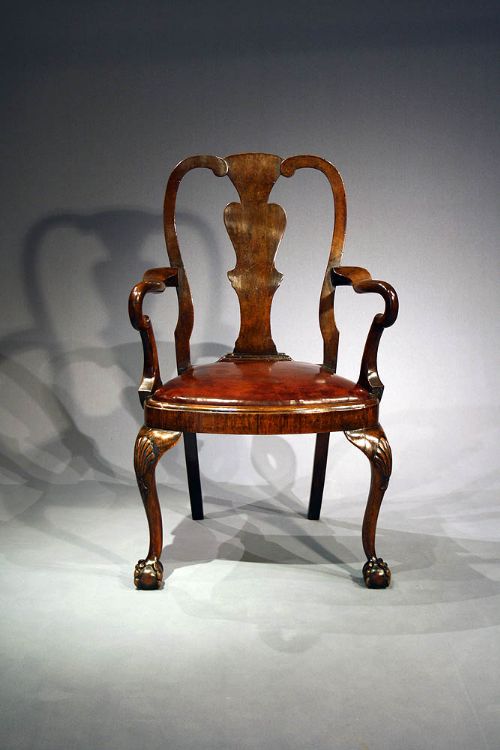 fig 6. Handsome Antique Walnut Armchair