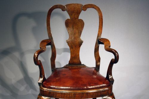 fig 7. Handsome Antique Walnut Armchair