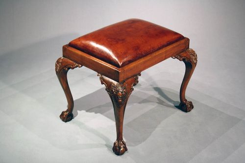 fig 2. Antique Walnut Georgian Style Stool