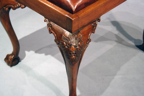 fig 3. Antique Walnut Georgian Style Stool