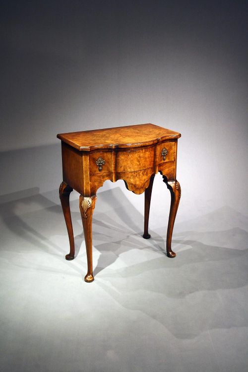 fig 1. A Lovely Shaped Walnut Side Table