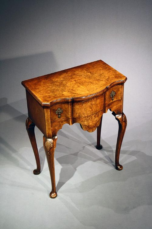 fig 3. A Lovely Shaped Walnut Side Table
