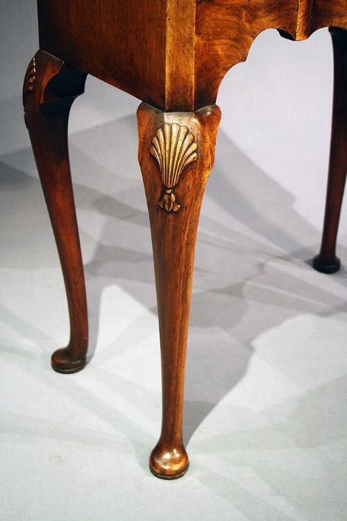 fig 4. A Lovely Shaped Walnut Side Table