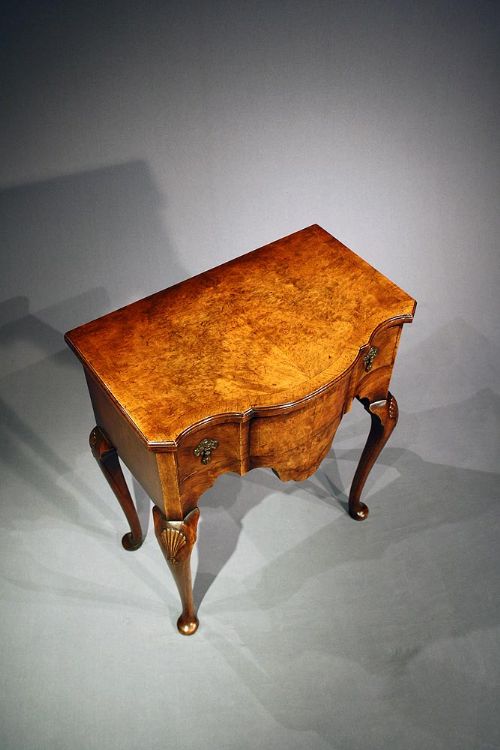 fig 7. A Lovely Shaped Walnut Side Table