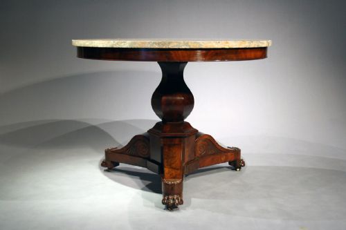fig 5. Antique French flame mahogany Gueridon Table