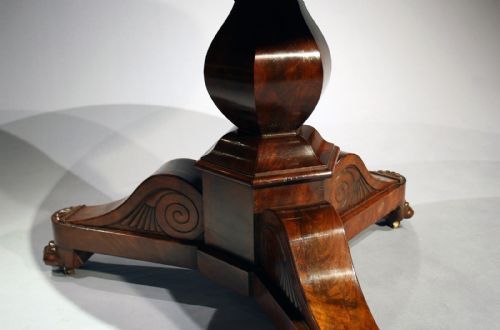 fig 7. Antique French flame mahogany Gueridon Table