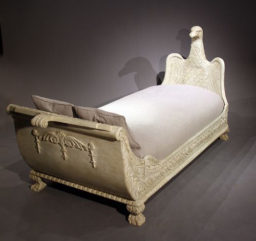 A Rare Late 19th C Painted Daybed