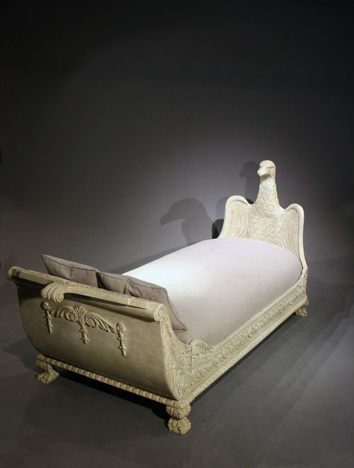 fig 1. A Rare late 19th C Painted Daybed