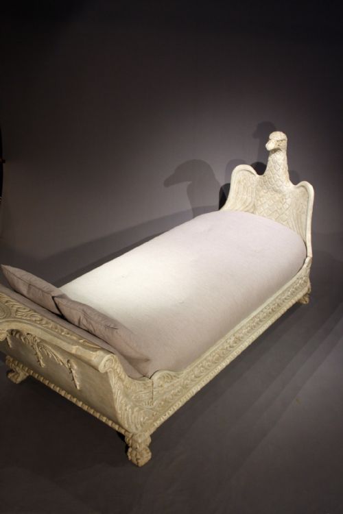 fig 3. A Rare late 19th C Painted Daybed