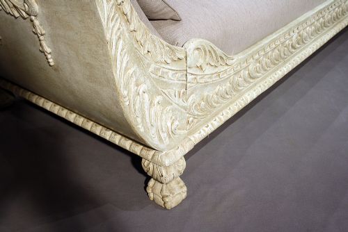 fig 7. A Rare late 19th C Painted Daybed