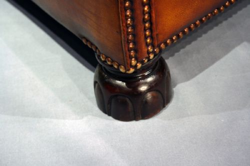 fig 5. A Pair Of Antique Leather Clubs Chairs
