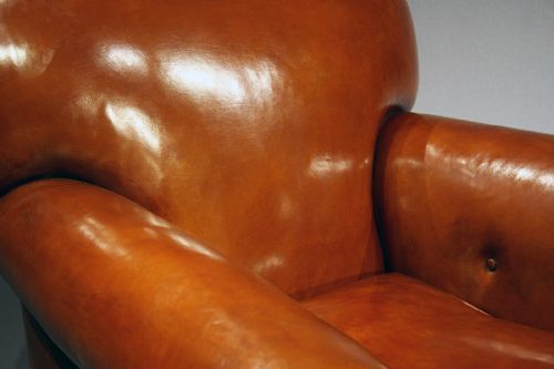 fig 6. A Pair Of Antique Leather Clubs Chairs