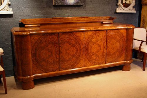fig 1. An imposing Art Deco walnut sideboard