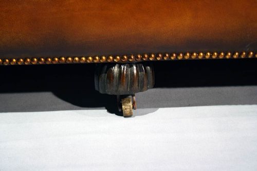 fig 6. A 1920's Leather Upholstered shaped Couch