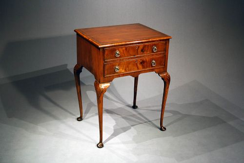 fig 1. Fine Quality Burr Walnut Lamp Table
