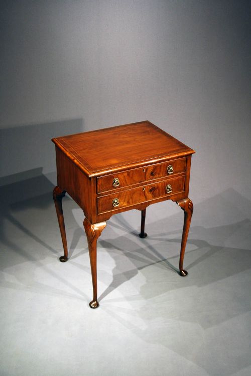 fig 2. Fine Quality Burr Walnut Lamp Table