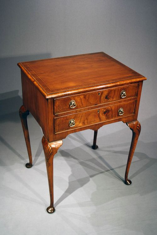 fig 3. Fine Quality Burr Walnut Lamp Table