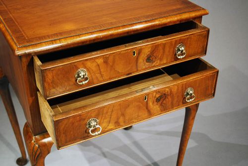 fig 4. Fine Quality Burr Walnut Lamp Table