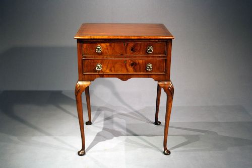 fig 6. Fine Quality Burr Walnut Lamp Table