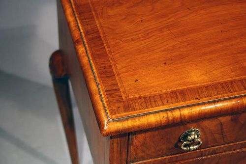 fig 8. Fine Quality Burr Walnut Lamp Table