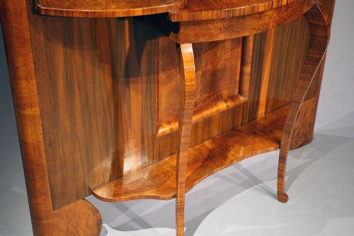 fig 2. A Quality Walnut Art Deco Hall Stand