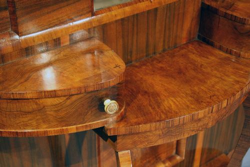 fig 3. A Quality Walnut Art Deco Hall Stand