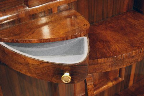 fig 4. A Quality Walnut Art Deco Hall Stand