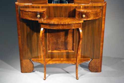 fig 6. A Quality Walnut Art Deco Hall Stand