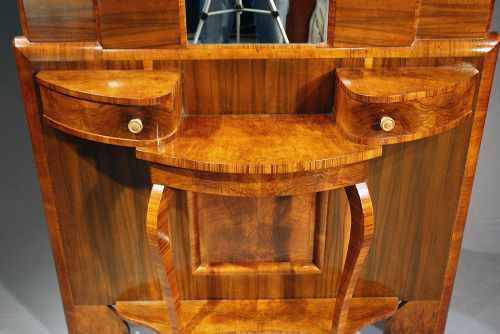 fig 7. A Quality Walnut Art Deco Hall Stand