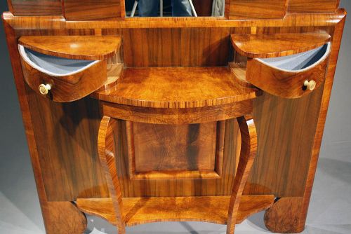 fig 8. A Quality Walnut Art Deco Hall Stand